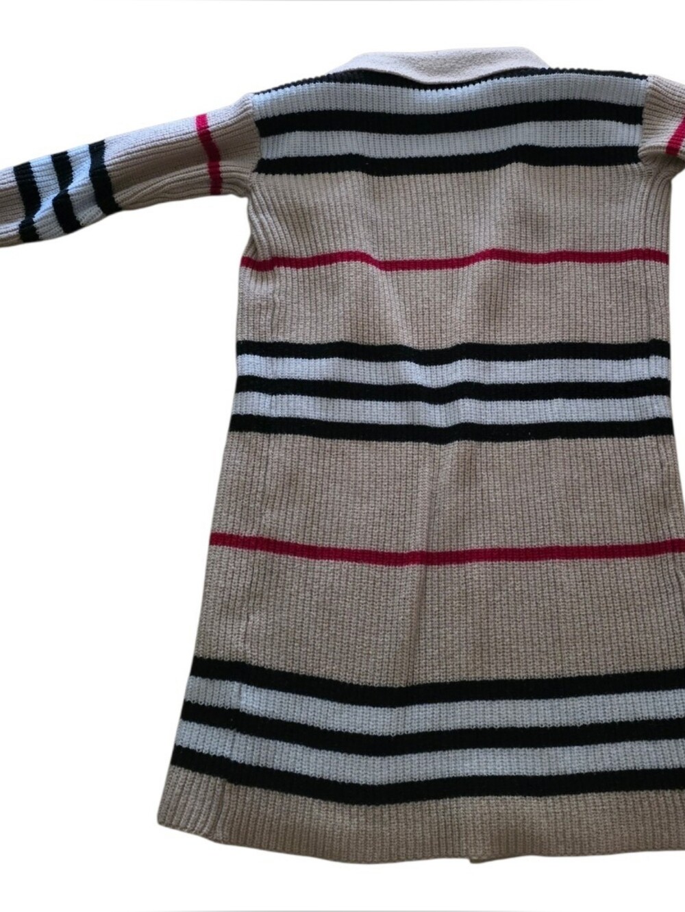Open Front Long Knit Cardigan - Picture 4 of 10